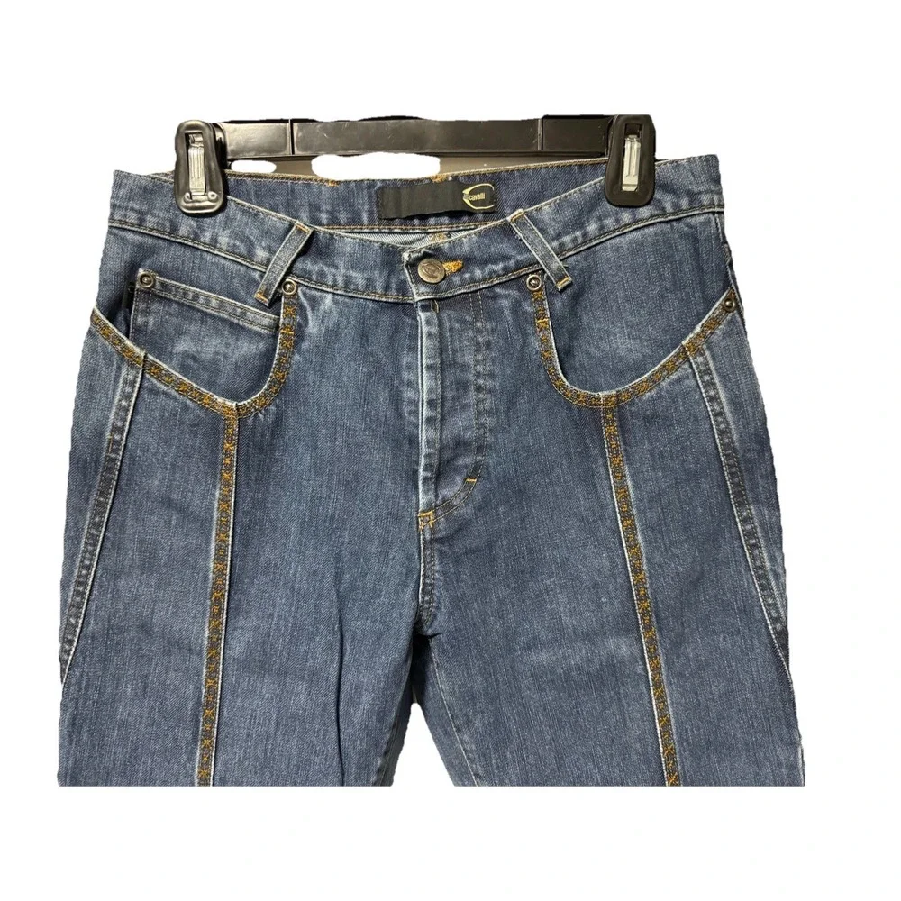Just Cavalli Italian Designer Jeans Women Size 30 EU 44 Blue Denim Made In Italy